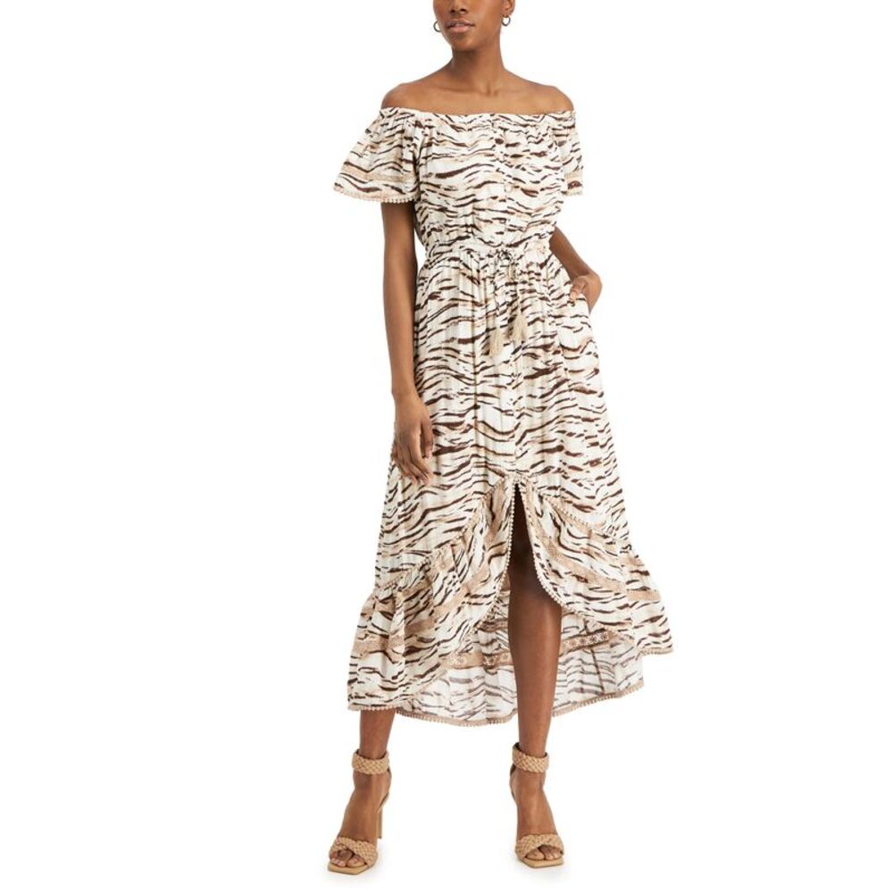 INC International Concepts Tiger Print Midi Dress